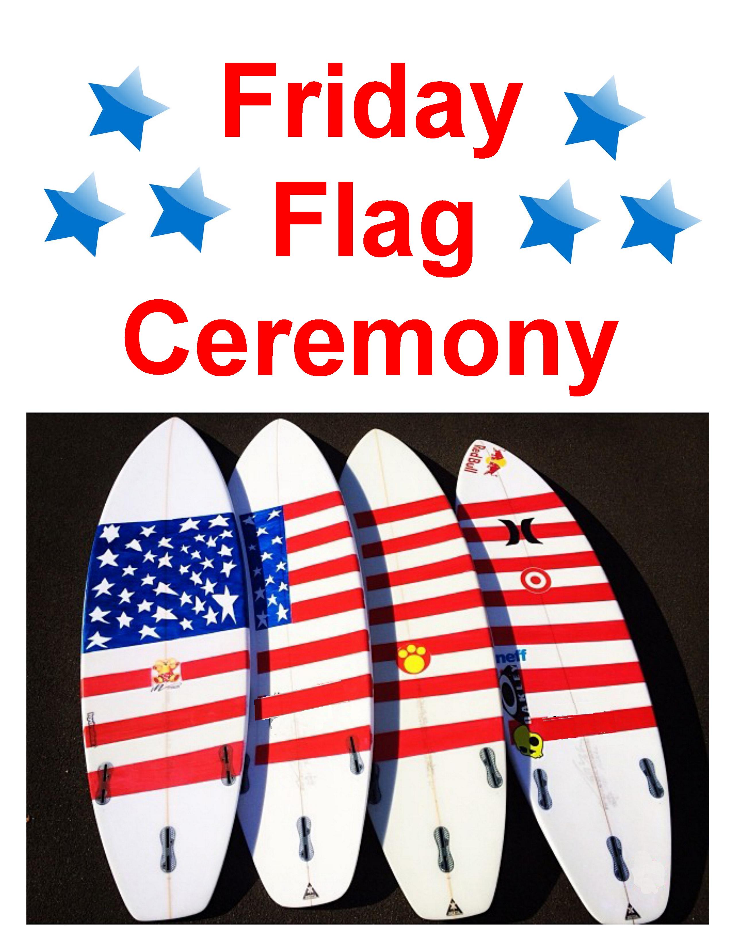 Friday flag ceremony poster